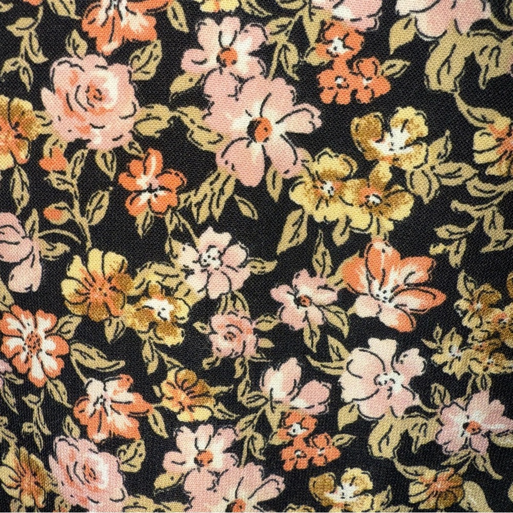 Vintage Free People Floral Mini Dress – Made in USA (Size Small) - Picture 6 of 7